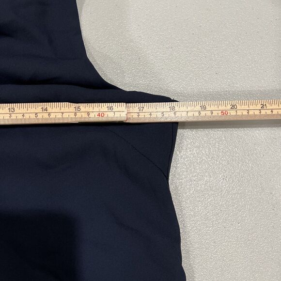 Eclair Dress Women M Blue Shift Cross Cross Back Chic Glam Capsule - Picture 10 of 12